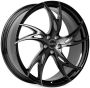 Легковой диск Skill Wheels SL087 9,5x21 5x112 ET37 66,6 чёрный + полированные спицы под тёмным лаком