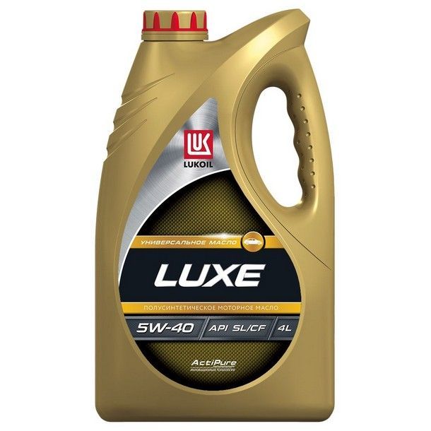 Лукойл LUXE 5W-40 API SL/CF; ACEA A3/B4 полусинтетическое 4 л 19190